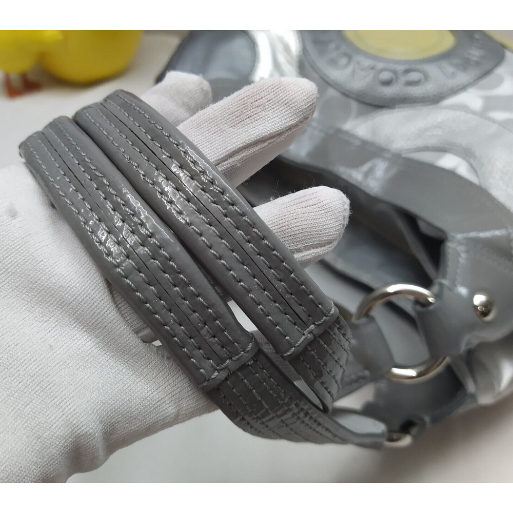 Coach Multicolor Round Patchwork Canvas Leather 3… - image 4